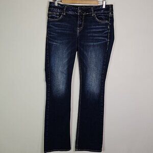 Silver Elyse dark wash 31x33 boot cut jeans